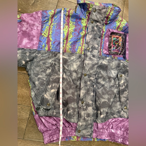 O'Neill Vintage Purple & Gray Ski Jacket Made in Italy Size M/L - Picture 11 of 16